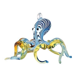 Egyptian Museum Hand Blown Glass Octopus Ornament