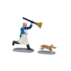 Lemax - Feline Fish Thief Set Of 2