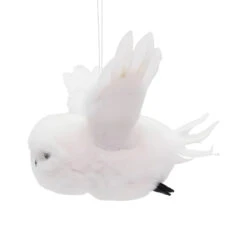 Kurt Adler Flying White Owl Ornament -Christmas Loft Shop Flying White Owl Ornament left 97551.1713366164