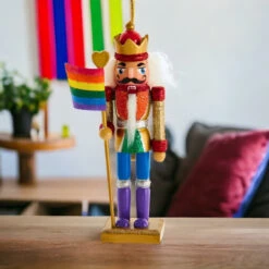Kurt Adler 6" Gay Pride Nutcracker Ornament 11 Kurt Adler 6" Gay Pride Nutcracker Ornament -Christmas Loft Shop Gay Pride Nutcracker style Photoroom 28830.1715200887