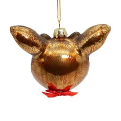 Kurt Adler Rudolph The Red Nose Reindeer Head Ornament -Christmas Loft Shop Glass Rudolph Head Ornament back 72612.1711470708