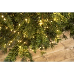 Lumineo 1128 LED Warm White Cluster Lights Green Wire -Christmas Loft Shop Green cluster done 6 57857.1732307267