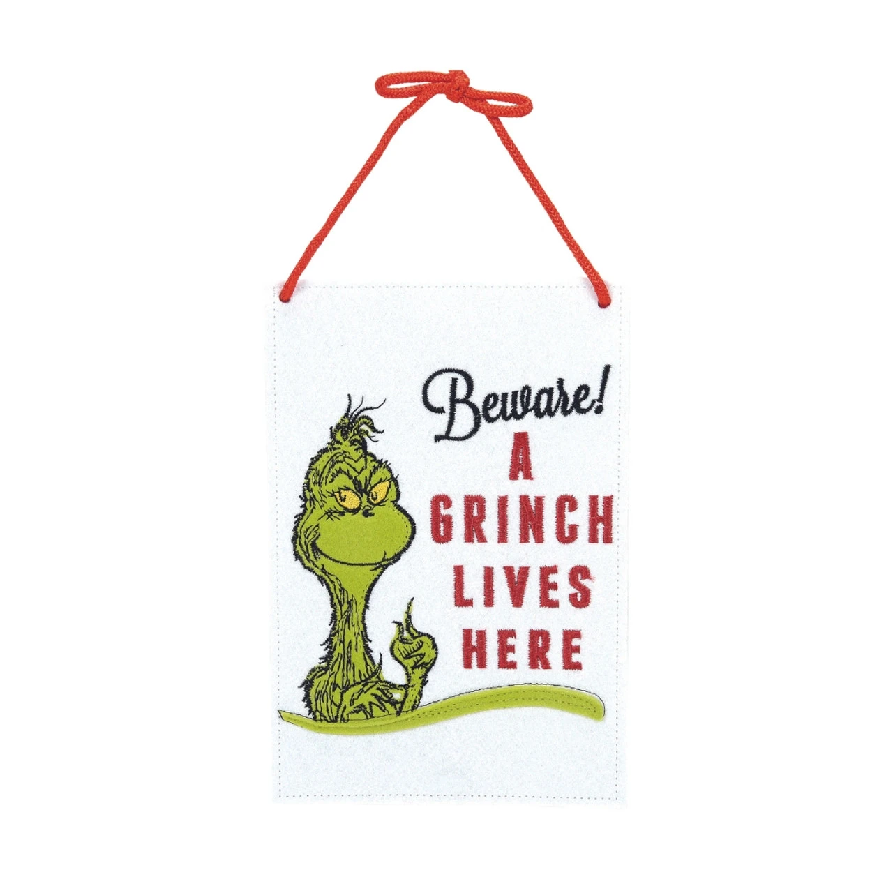 Grinch Lives Here Door Hanger 1 Grinch Lives Here Door Hanger