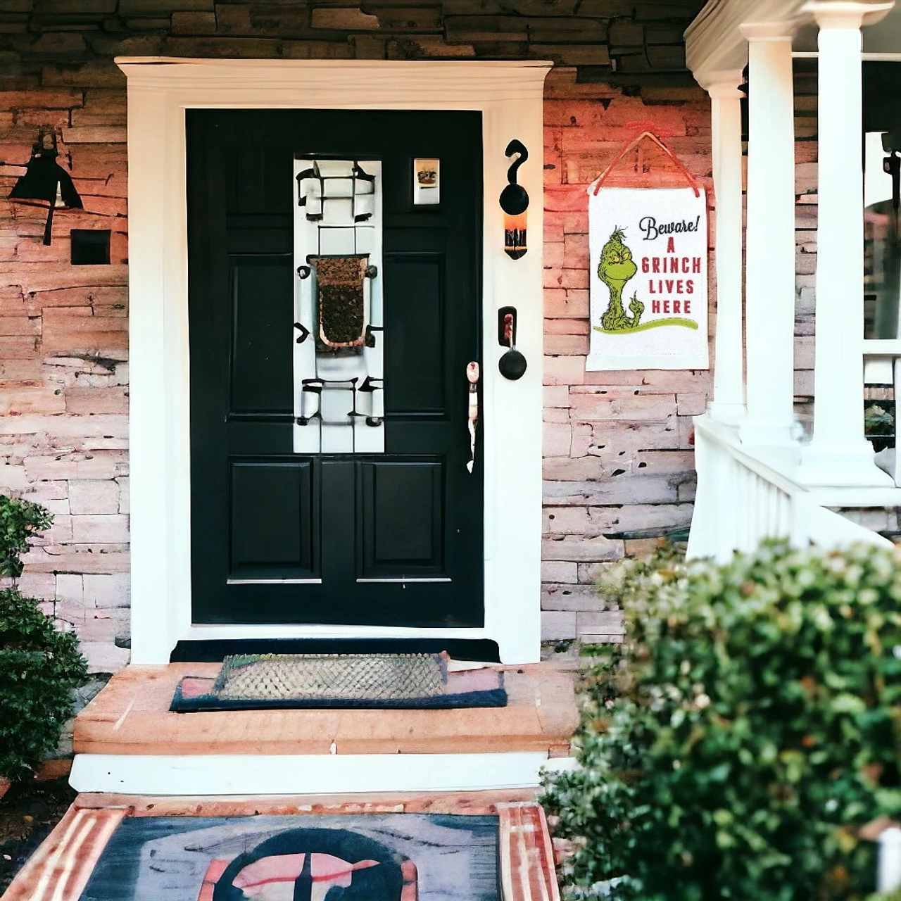 Grinch Lives Here Door Hanger 2 Grinch Lives Here Door Hanger - Image 2