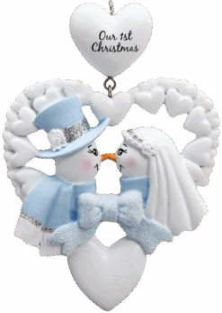 Personalized Our First Christmas Snowman Ornament