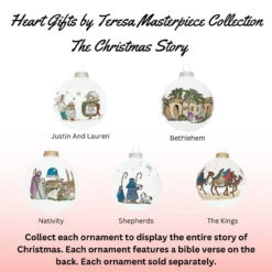 Heart Gifts By Teresa - Nativity Ornament 7 Heart Gifts By Teresa - Nativity Ornament -Christmas Loft Shop Heart Gifts by Teresa Masterpiece Collection 56695.1730311221