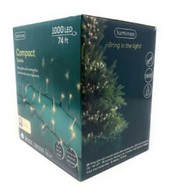 Lumineo 1000 LED Warm White Compact Lights Transparent Wire 11 Lumineo 1000 LED Warm White Compact Lights Transparent Wire -Christmas Loft Shop IMG 8183 66927.1701903009