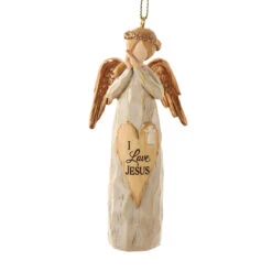 Kurt Adler I Love Jesus Angel Ornament