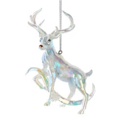 Kurt Adler Iridescent Deer Ornament