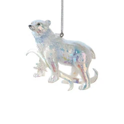Kurt Adler Iridescent Polar Bear Ornament
