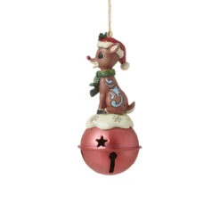Jim Shore - Rudolph Traditions - Rudolph On Bell Ornament 10 Jim Shore - Rudolph Traditions - Rudolph On Bell Ornament -Christmas Loft Shop Jim Shore Rudolph Traditions Rudolph On Bell Ornament 4 34578.1718216327