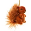 Kurt Adler Flocked Squirrel Ornament
