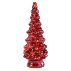 LED Red Glass Tree