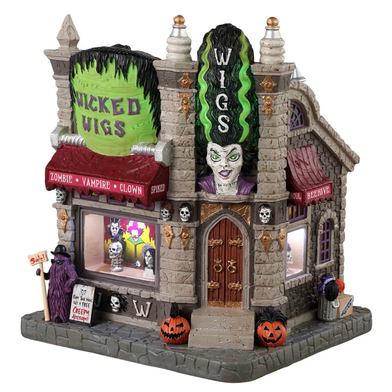 Lemax - Spooky Town - Wicked Wigs 1 Lemax - Spooky Town - Wicked Wigs