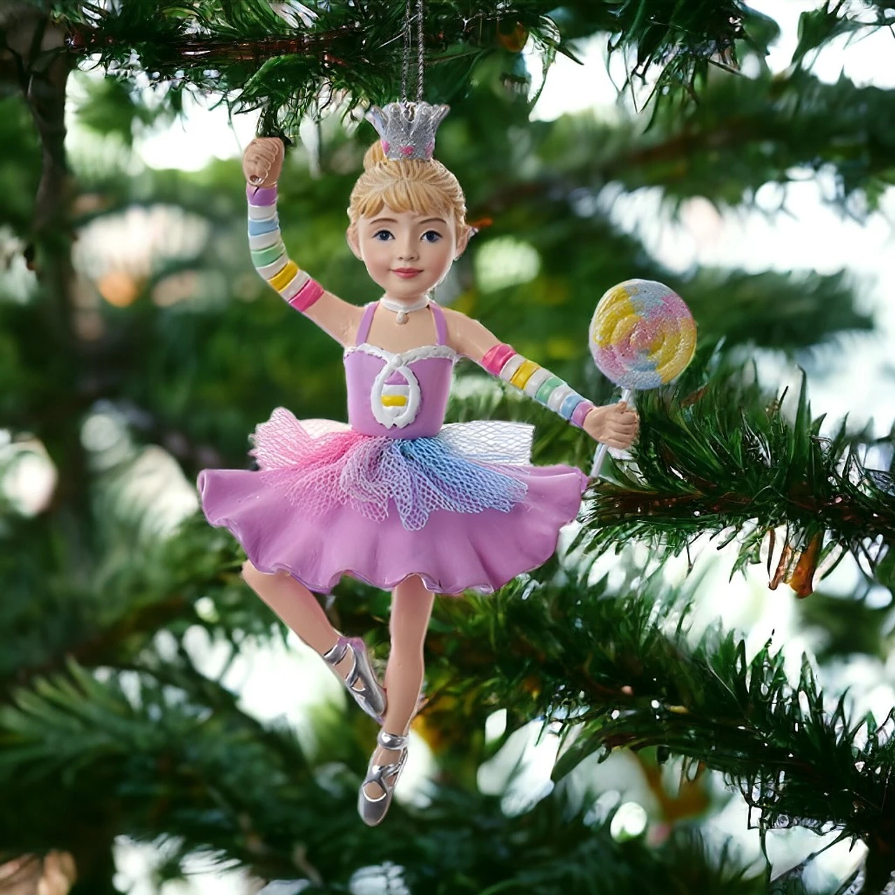 Kurt Adler Lollipop Ballerina Ornament 3 Kurt Adler Lollipop Ballerina Ornament - Image 3