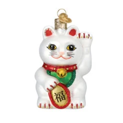 Lucky Cat Christmas Ornament