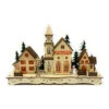 Lumineo Lighted Wood Winter Village Scene