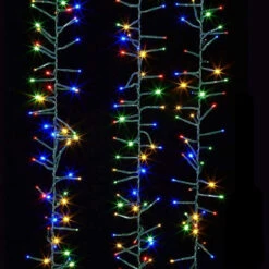 Lumineo 768 LED Multi-Color Cluster Lights Green Wire -Christmas Loft Shop MULTI CLUSTER DONE 2 33478.1542568575