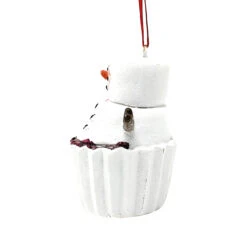Marshmallow Snowman Cupcake Ornament -Christmas Loft Shop Marshmallow Snowman Cupcake Ornament left 95857.1709129045
