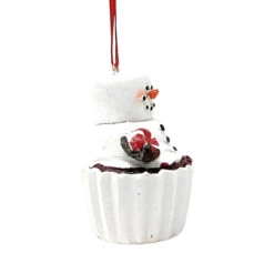 Marshmallow Snowman Cupcake Ornament -Christmas Loft Shop Marshmallow Snowman Cupcake Ornament right 79118.1709129045