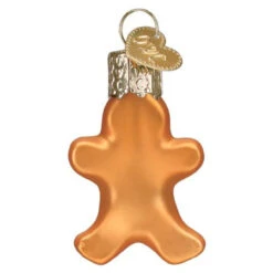 Mini Gingerbread Man Ornament -Christmas Loft Shop Mini Gingerbread Man Ornament back 38562.1679680516