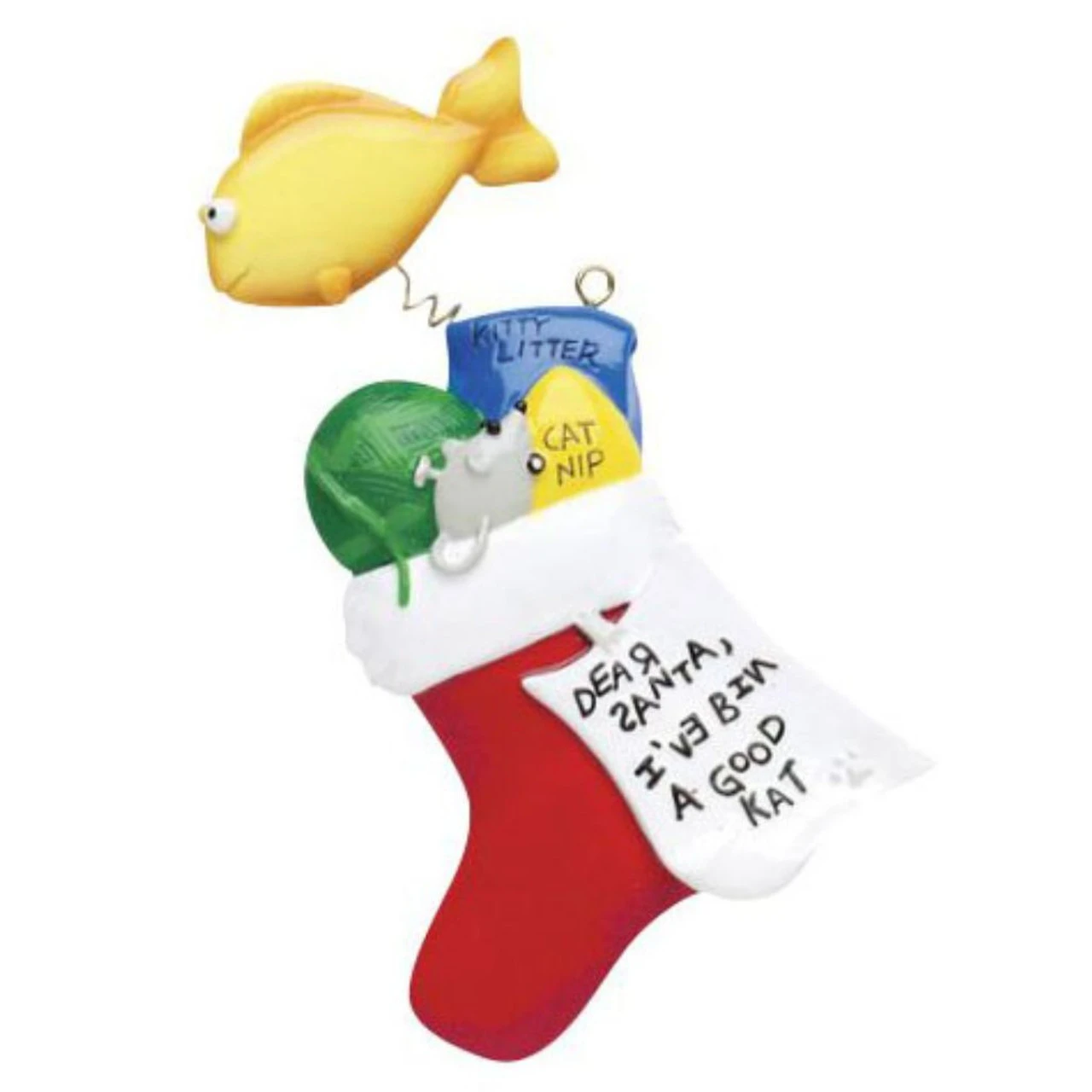 Personalized Cat Stocking Ornament 1 Personalized Cat Stocking Ornament