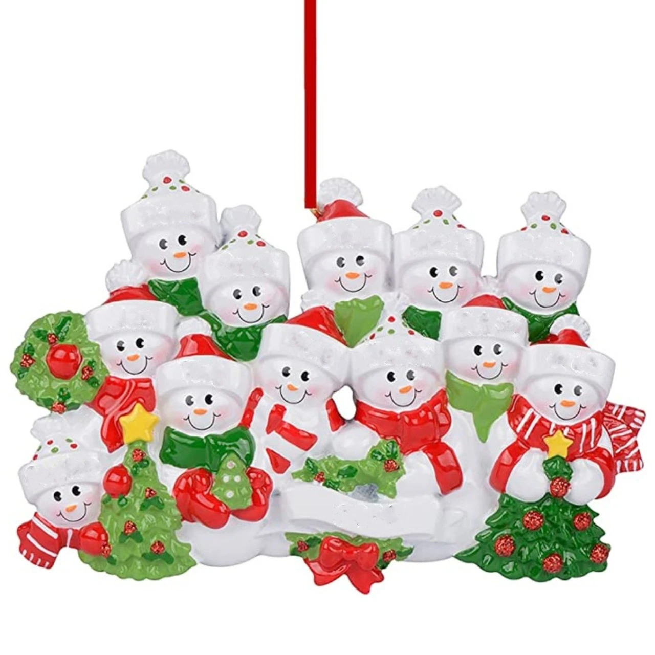 Personalized Snow Family Of 12 Ornament 1 Personalized Snow Family Of 12 Ornament