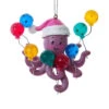 Kurt Adler Purple Octopus With Lollipops Ornament