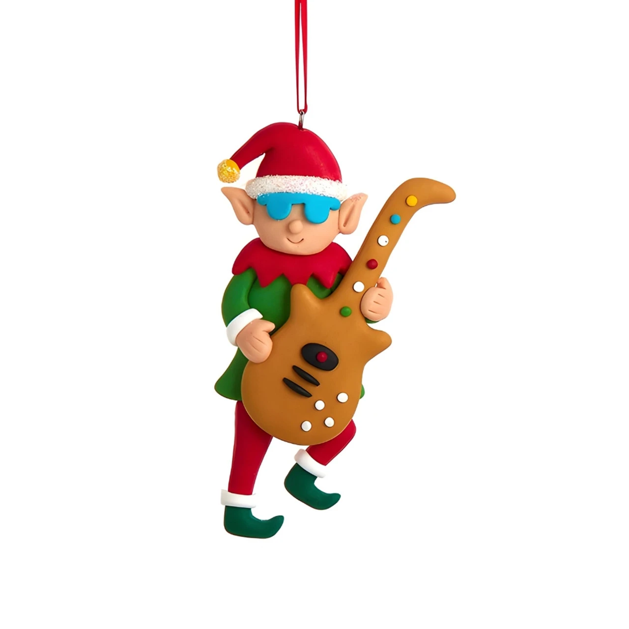 Kurt Adler Rockin' Elf Guitarist Ornament 1 Kurt Adler Rockin' Elf Guitarist Ornament