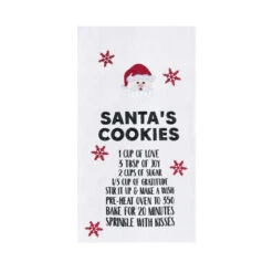 Santas Cookies Kitchen Towel