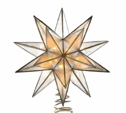 Kurt Adler Gold Sputnik Capiz Tree Topper