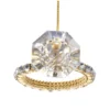 Kurt Adler Shiny Diamond Ring Ornament