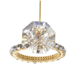 Kurt Adler Shiny Diamond Ring Ornament