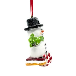 Sledding Marshmallow Snowman Ornament -Christmas Loft Shop Sledding Marshmallow Snowman Ornament right 26638.1709129564