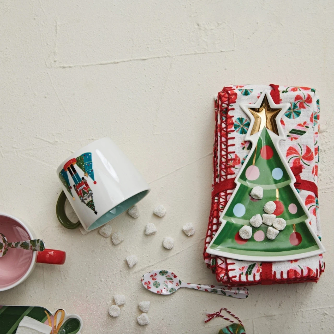 Stoneware Tree Shaped Gold Electroplating Plate 2 Stoneware Tree Shaped Gold Electroplating Plate - Image 2