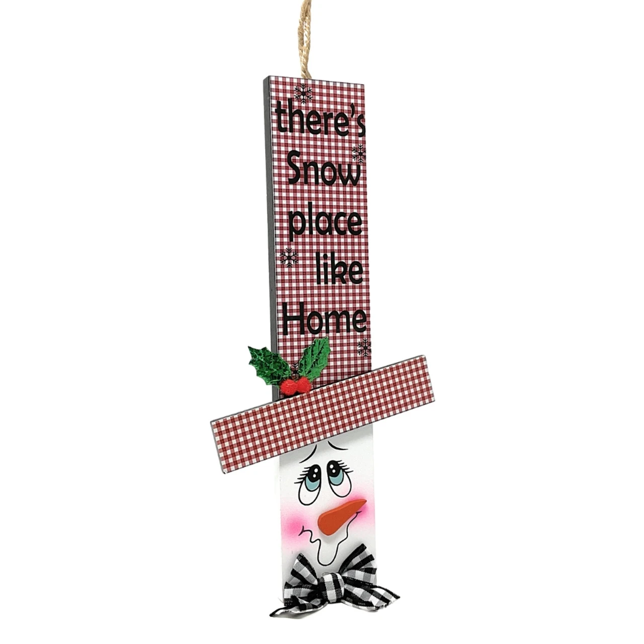 Theres Snow Place Like Home Snowman Head Ornament 1 Theres Snow Place Like Home Snowman Head Ornament