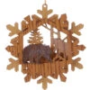 Kurt Adler Wooden Bear Ornament