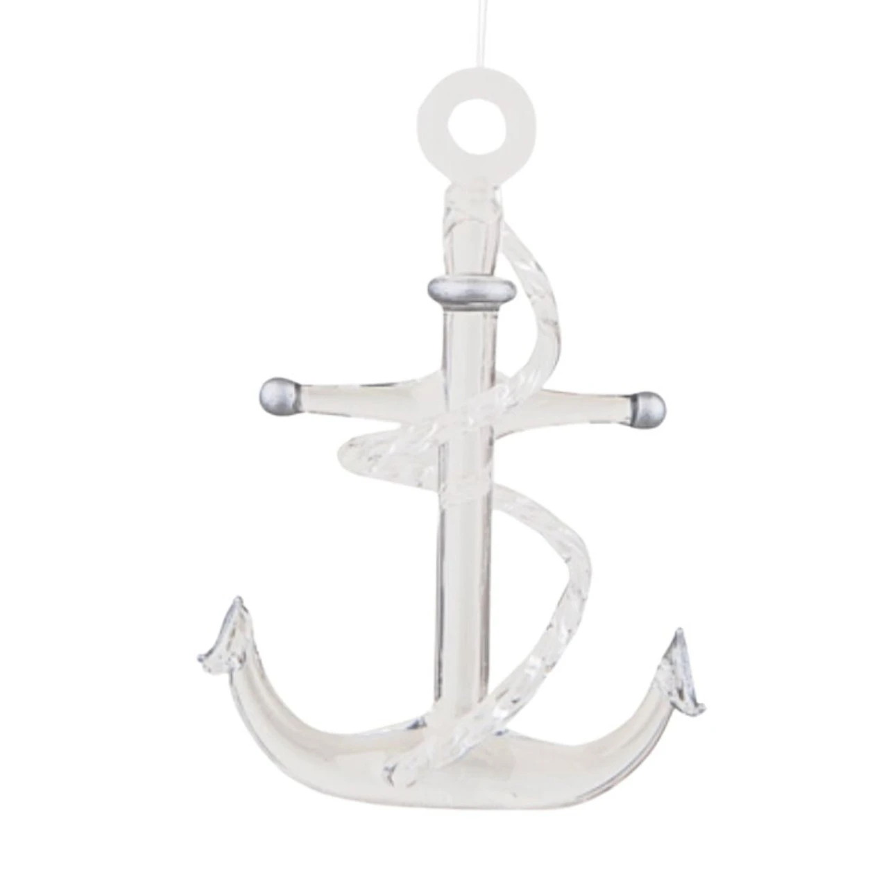 Glass Anchor Ornament 1 Glass Anchor Ornament