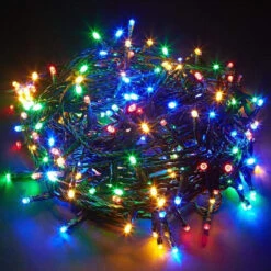 Lumineo Compact 500 LED Multi Color Lights On Green Wire 11 Lumineo Compact 500 LED Multi Color Lights On Green Wire -Christmas Loft Shop bundle of lights 89541.1704725472