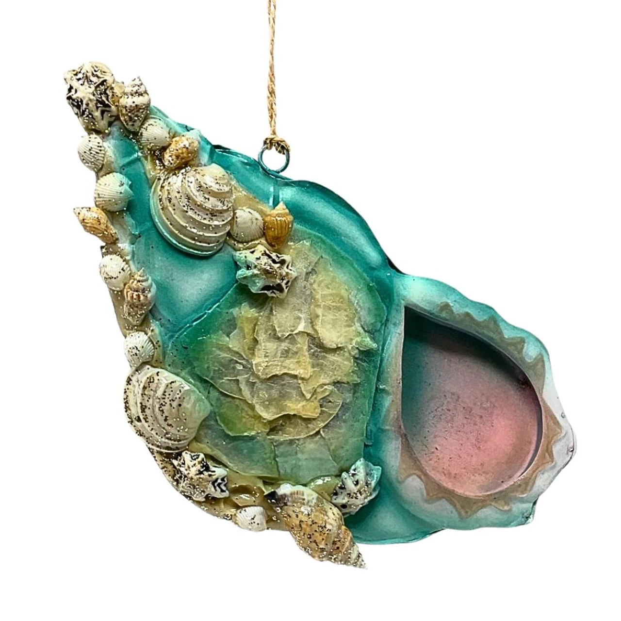 Coral Reef Conch Shell Ornament 1 Coral Reef Conch Shell Ornament