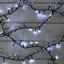 Lumineo 500 LED Cool White Compact Lights Green Wire 6 Lumineo 500 LED Cool White Compact Lights Green Wire -Christmas Loft Shop cool white 82961.1731941700