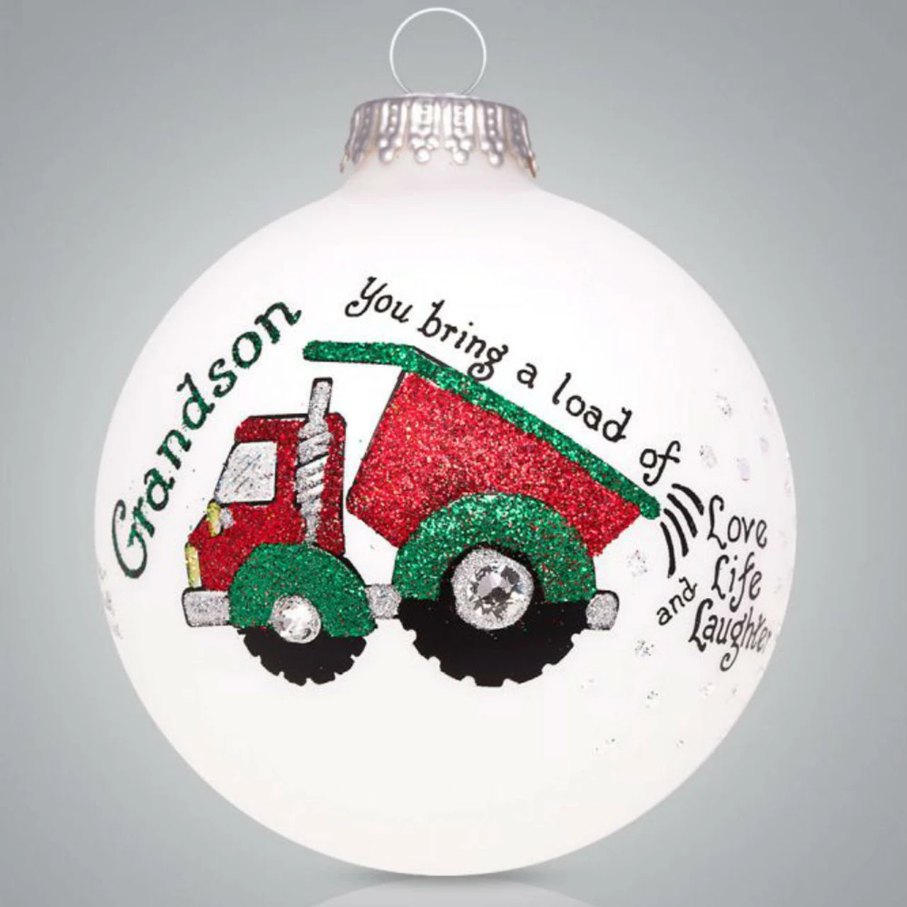 Heart Gifts By Teresa - Grandson Dump Truck Ornament 2 Heart Gifts By Teresa - Grandson Dump Truck Ornament - Image 2