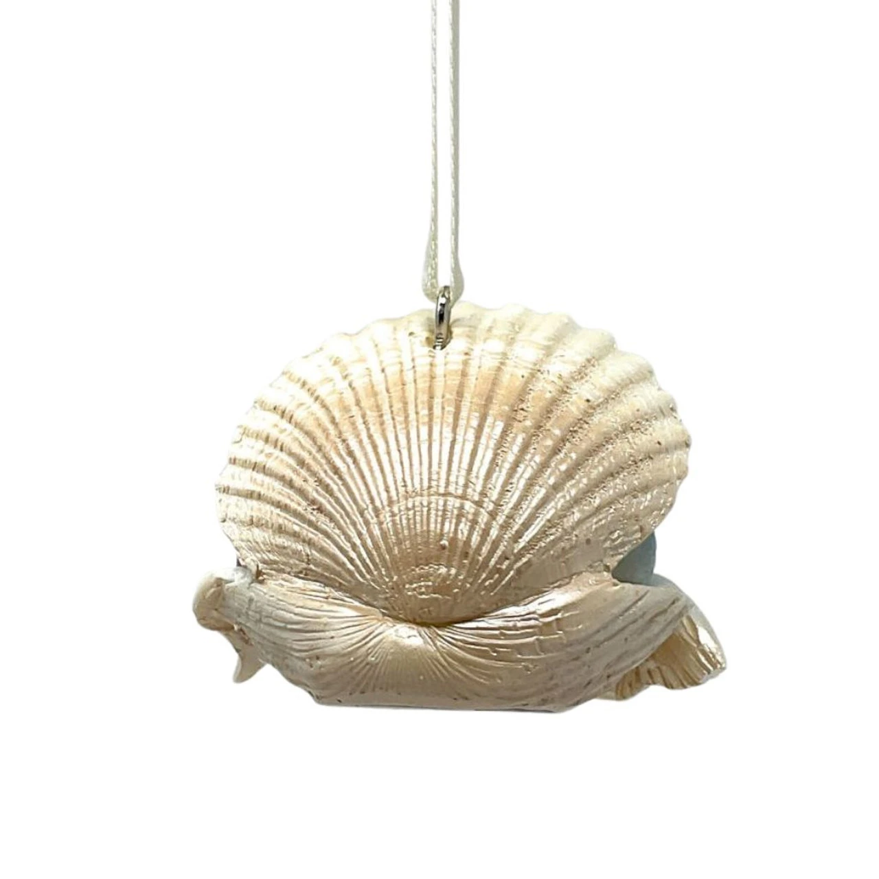 Sleepy Mermaid In Clam Shell Ornament 4 Sleepy Mermaid In Clam Shell Ornament - Image 4