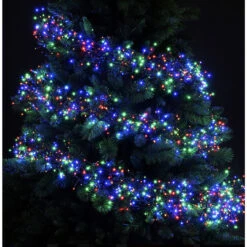Lumineo 768 LED Multi-Color Cluster Lights Green Wire -Christmas Loft Shop multi cluster done 4 03368.1542568869