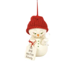Department 56 Snowpinions One Drink Away From Honesty Snowman Ornament
